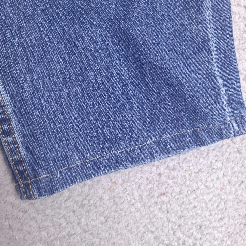 Levi's Jeans‎ Mens 36x27.5 Blue 505 Regular Fit Straight Leg Medium Wash Hemmed